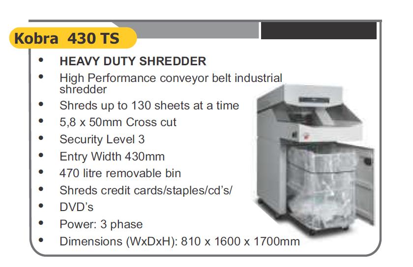 heavy duty shredder